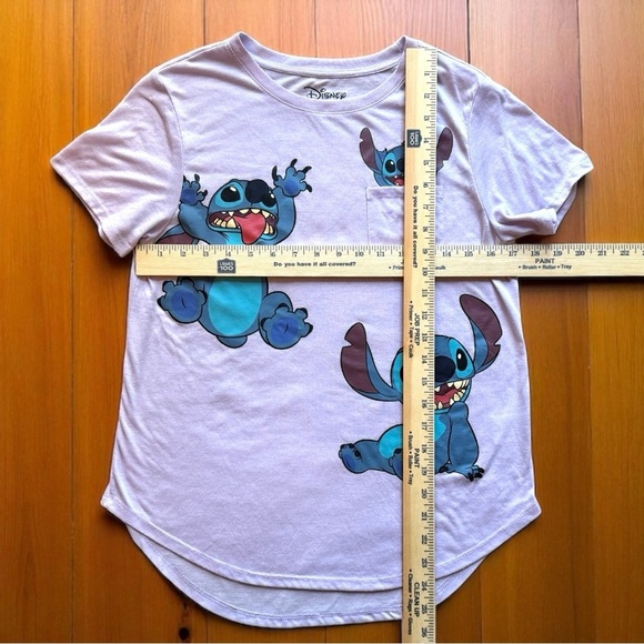 DISNEY Lavender Stitch Graphic T-Shirt – Size L (11-13) - Picture 8 of 10